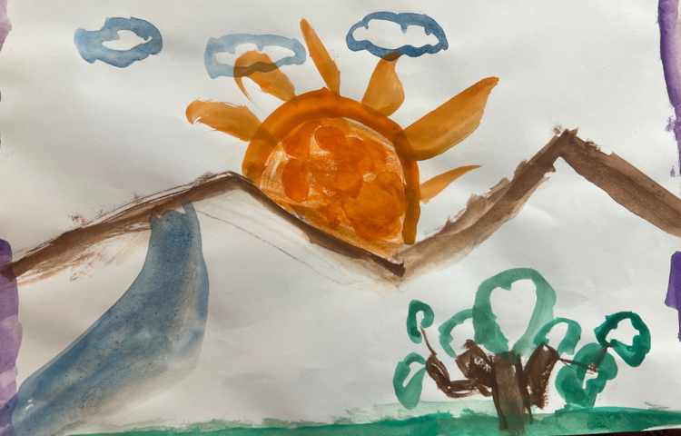 نقاشی منظره با آبرنگ 8