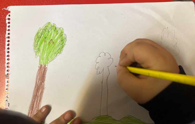 نقاشی منظره با مدادرنگی 15