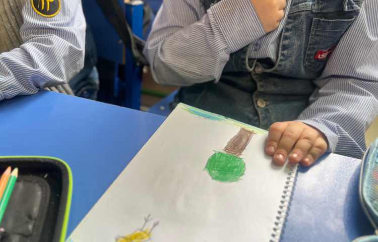 نقاشی منظره با مدادرنگی 3