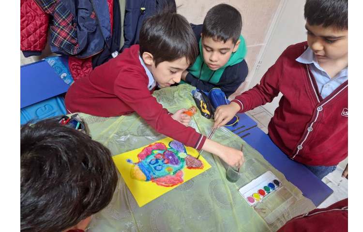 نقاشی نمکی پایه دوم ،طرح دلقک 6