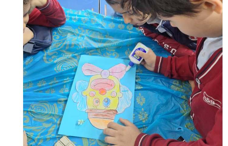 نقاشی نمکی پایه دوم ،طرح دلقک