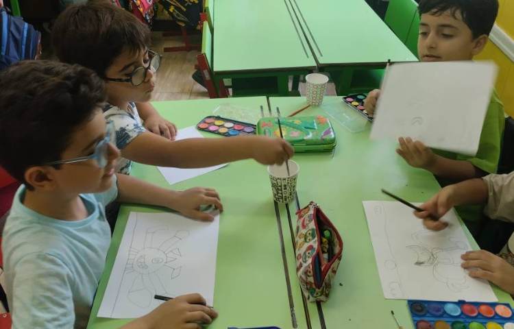 نقاشی هیولا با آبرنگ 3