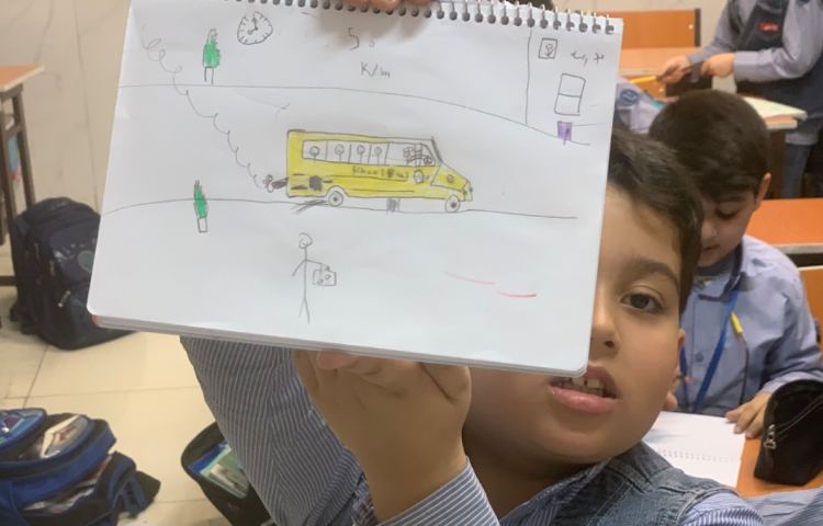 نقاشی وسیله نقلیه عمومی 1