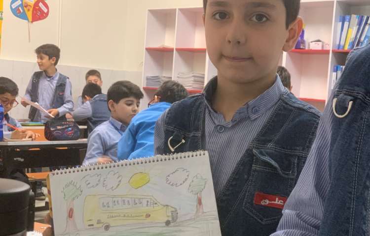 نقاشی وسیله نقلیه عمومی 2