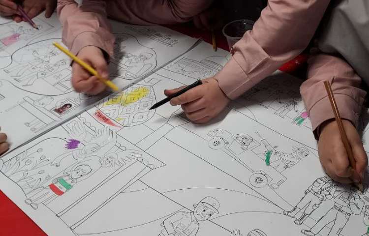 نقاشی و رنگ آمیزی دسته جمعی 8