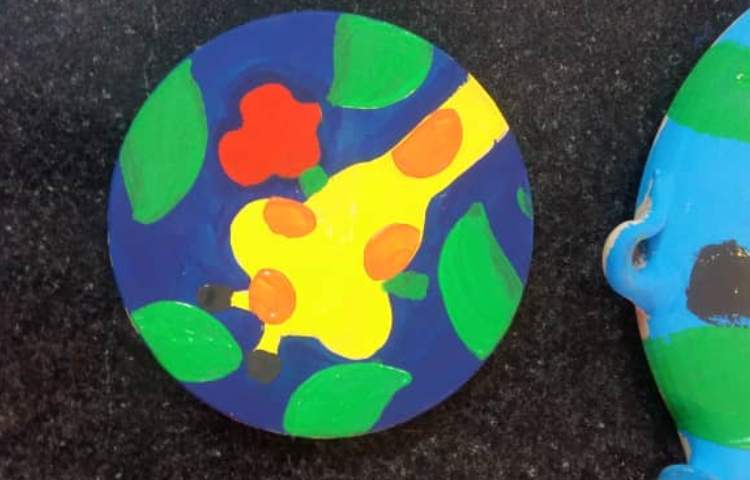 نقاشی و طراحی سفال خام 5