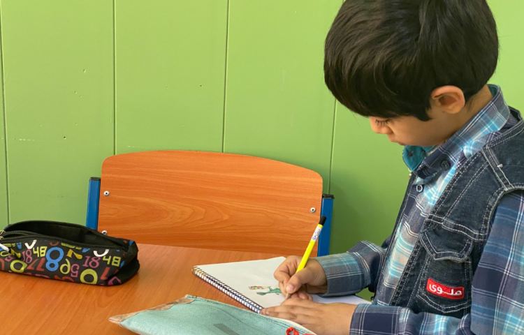 :نقاشی پسر، بستنی، بادبادک با حرف ب، کلاس گیلاس 1