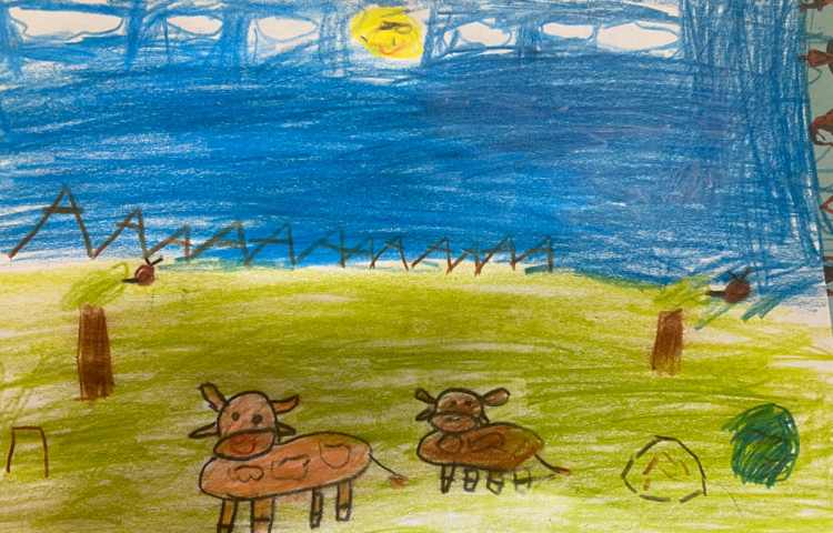 :نقاشی گاو، پایه اول 1