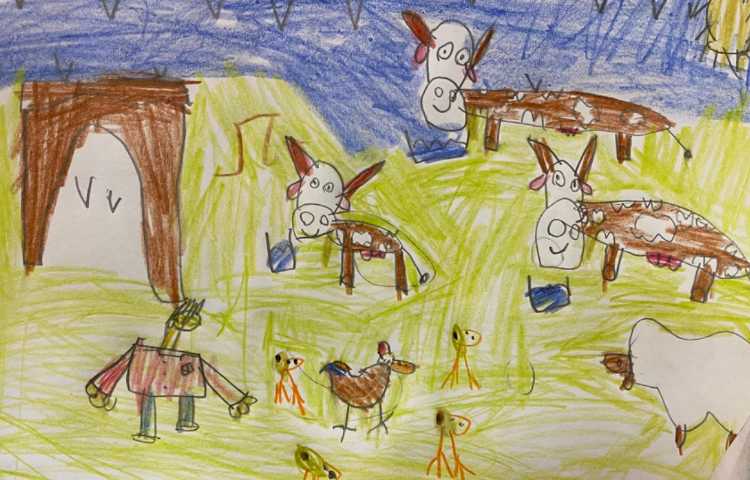 :نقاشی گاو، پایه اول 14