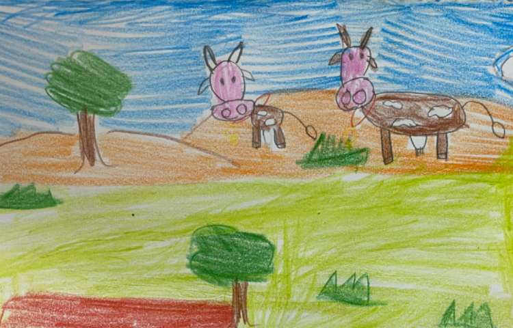 :نقاشی گاو، پایه اول 3