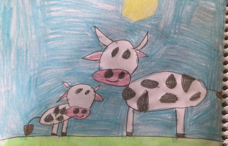 :نقاشی گاو، پایه اول 3