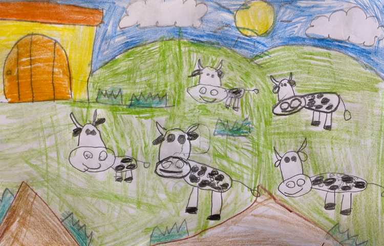 :نقاشی گاو، پایه اول 4