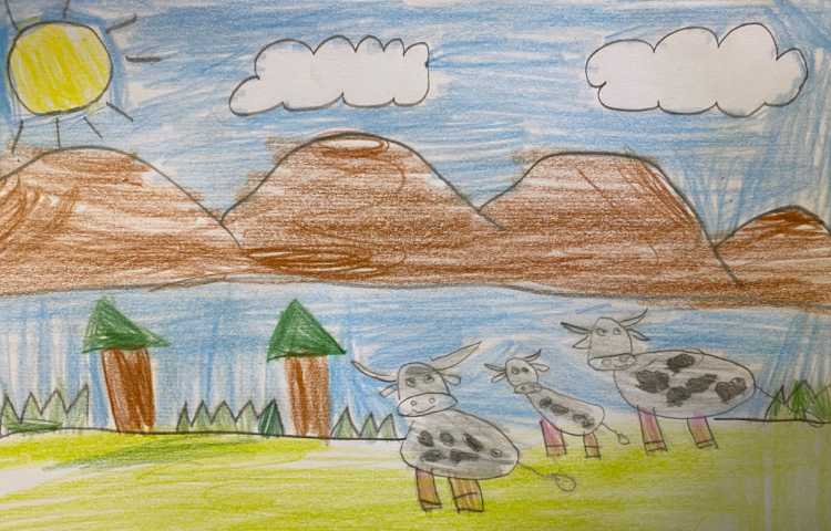 :نقاشی گاو، پایه اول 7