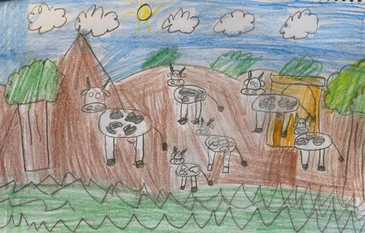 :نقاشی گاو، پایه اول 8