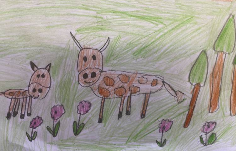 :نقاشی گاو، پایه اول 8