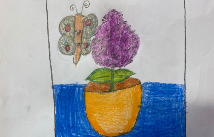 :نقاشی گلدان و سنبل، پایه سوم 3