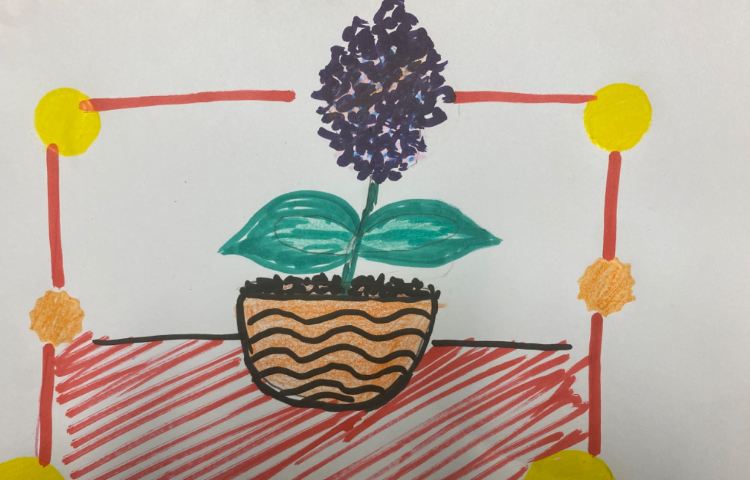 :نقاشی گلدان و سنبل، پایه سوم 5