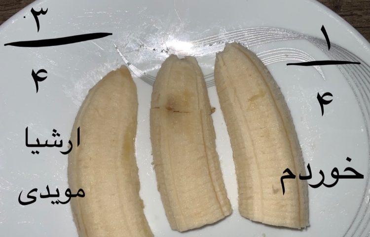 نمایش کسر روی خوراکی مورد علاقه، ریاضی سوم 1