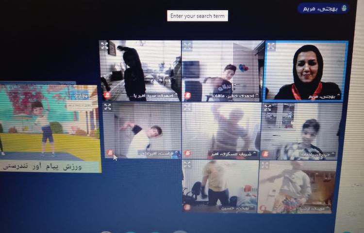 نمونه ای از فعالیت پسر های گلم در کلاس های آنلاین در هفته علوم 7