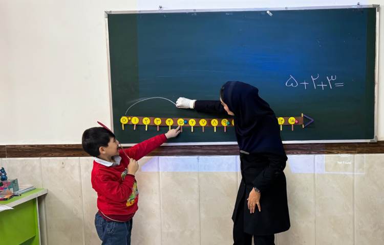 نمونه سوال ریاضی (جمع و تفریق با محور) 1