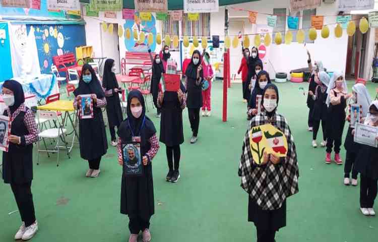 نواخته شدن زنگ استکبار ستیزی در کلاسهای حضوری و آنلاین دبستان دخترانه علوی شعبه امامت