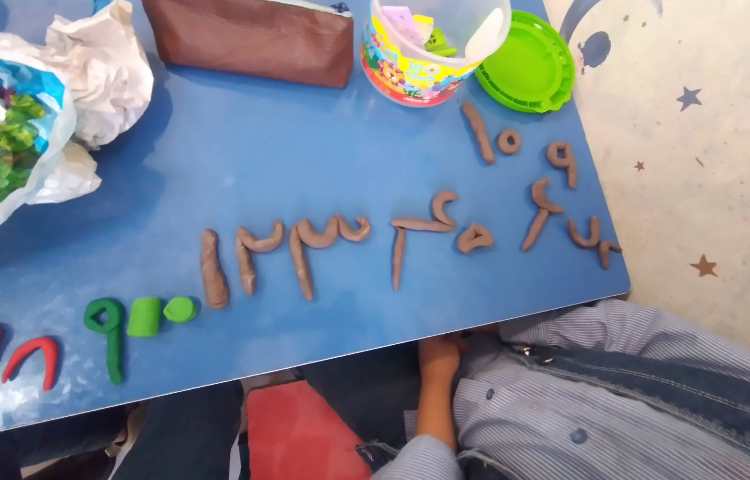 نوشتن اعداد با استفاده از خمیر 2