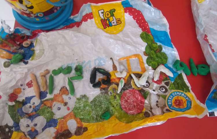 نوشتن اعداد با استفاده از خمیر 5