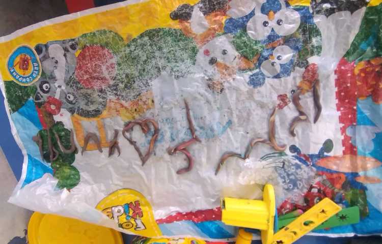 نوشتن اعداد با استفاده از خمیر