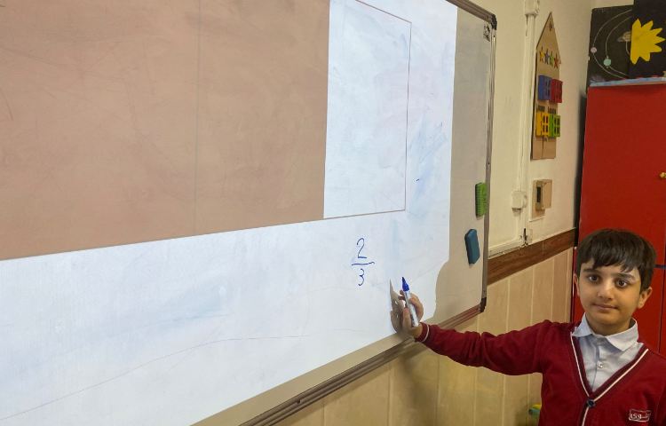 نوشتن و خواندنِ کسر مربوط به تصاویر-زنگ Math 1