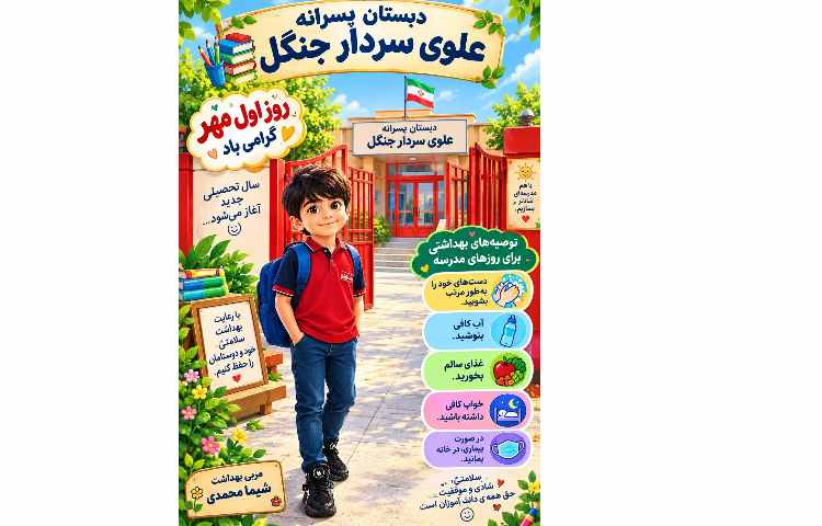 نکات بهداشتی : فرا رسیدن سال تحصیلی 1