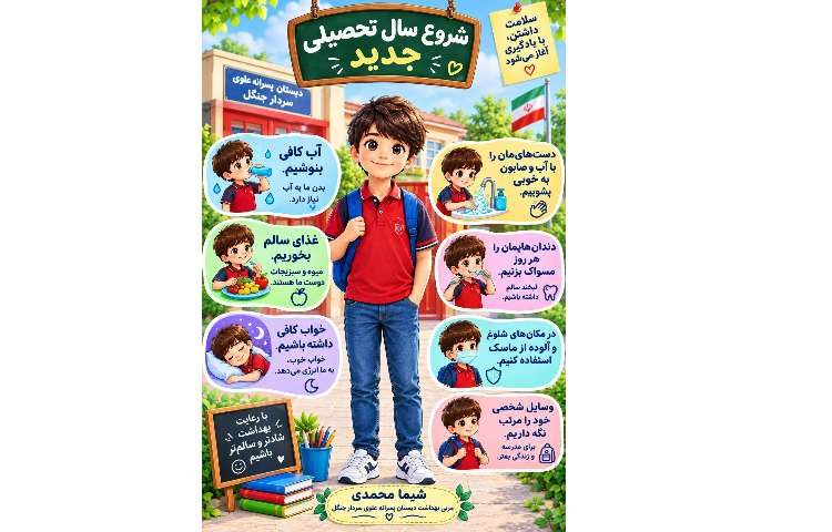 نکات بهداشتی : فرا رسیدن سال تحصیلی 2
