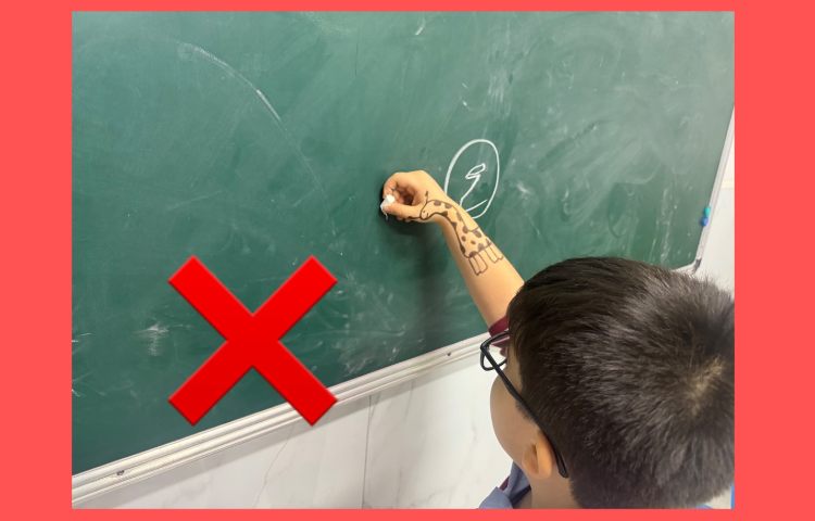 نگارش:تقویت مهارت صحیح قرار دادن دست 4