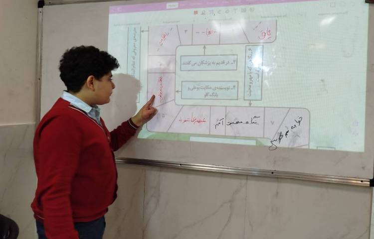 نگارش - مسابقه‌ی کلاسی جدول کلمات 2