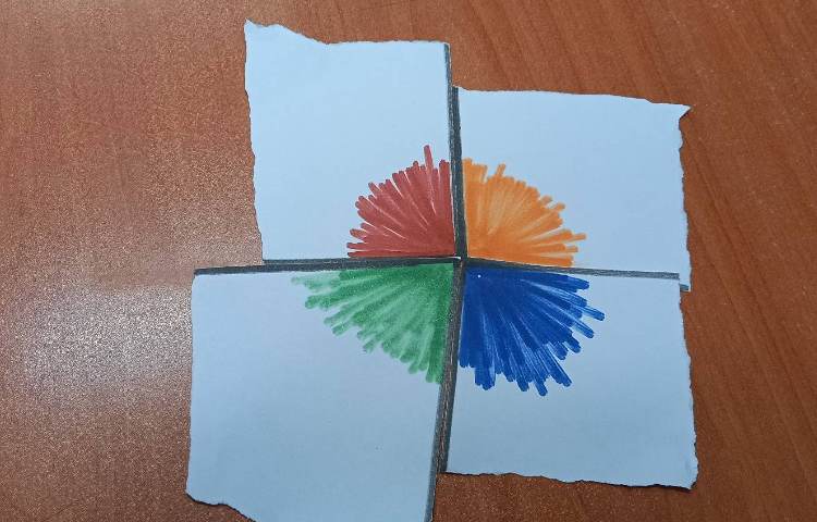 نیمساز و مجموع زاویه‌های چهار ضلعی 2