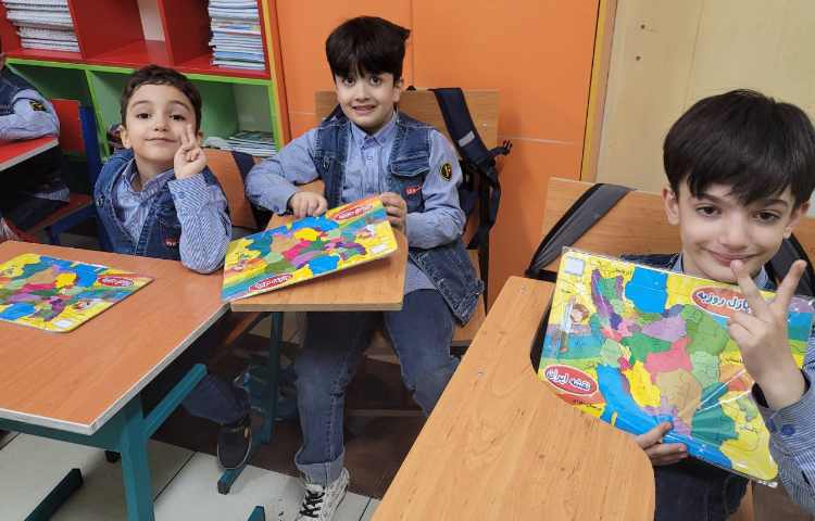 هدیه ی نشانه ی "ای" پازل نقشه ی ایران 5