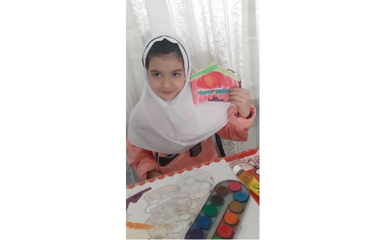 هفته ملی علوم کلاس چوب بستنی جادویی، کاردستی زیبای دختر خوبم فاطمه سلطانی