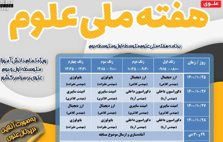 هفته ملی علوم 2