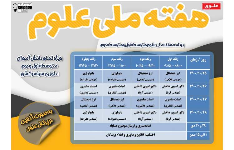 هفته ملی علوم 3
