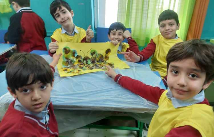 هفته ی ملی علوم فعالیت قطره های رنگی 2