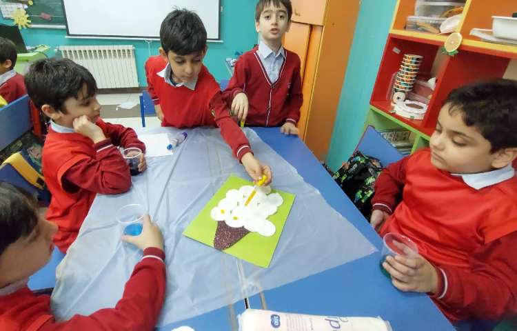 هفته ی ملی علوم فعالیت قطره های رنگی 7