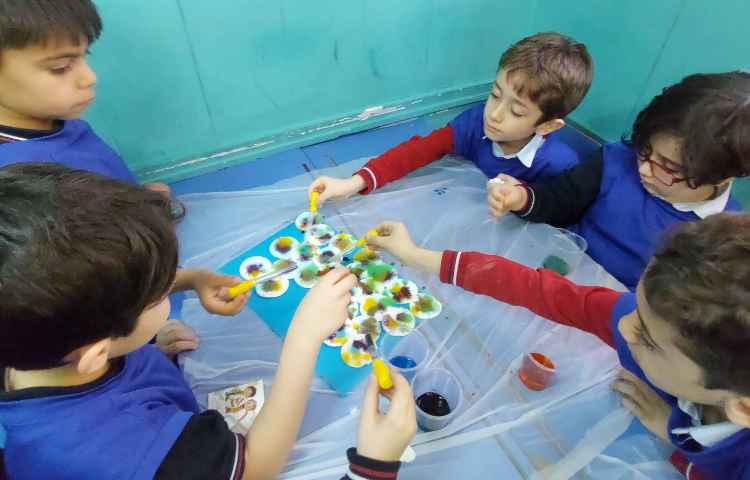 هفته ی ملی علوم فعالیت قطره های رنگی 8