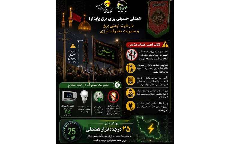 همدلی حسینی برای برق پایدار