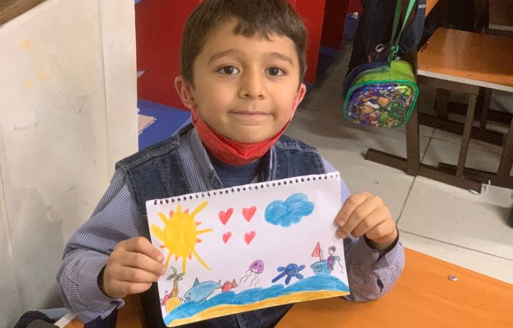 هنر-تصور کردن و نقاشی کشیدن با موضوع ساحل