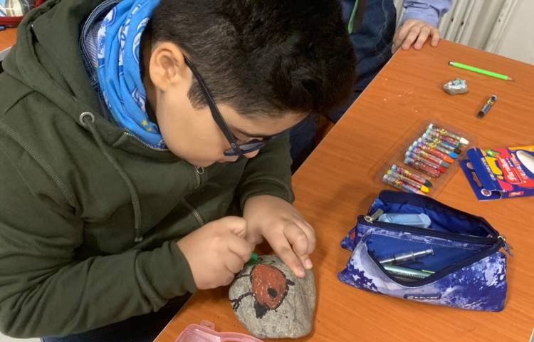 هنر-نقاشی روی سنگ 2