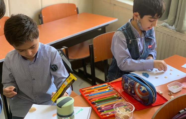 هنر-کلاژ با صدف و ماسه 1