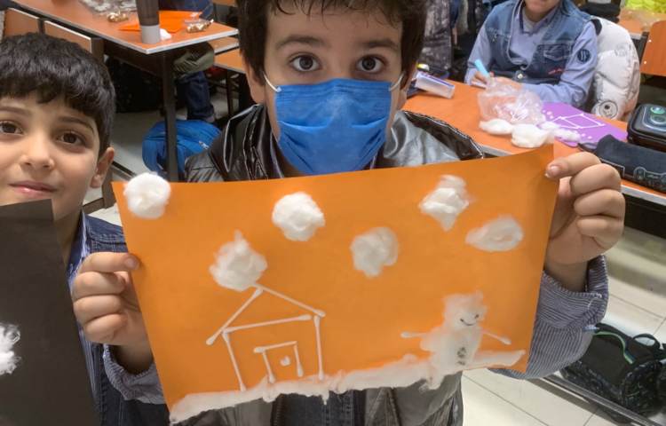 هنر-کلاژ منظره برفی 1