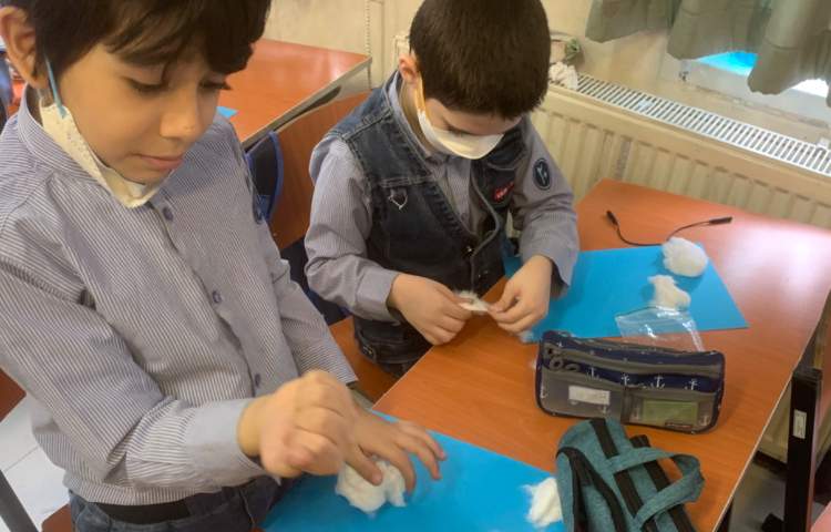 هنر-کلاژ منظره برفی 1