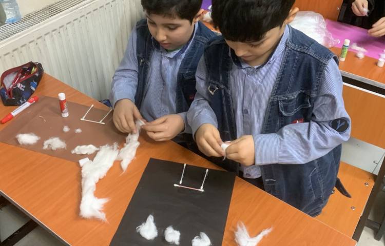 هنر-کلاژ منظره برفی 2