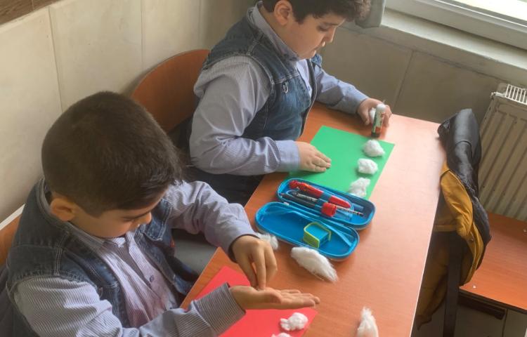 هنر-کلاژ منظره برفی 2