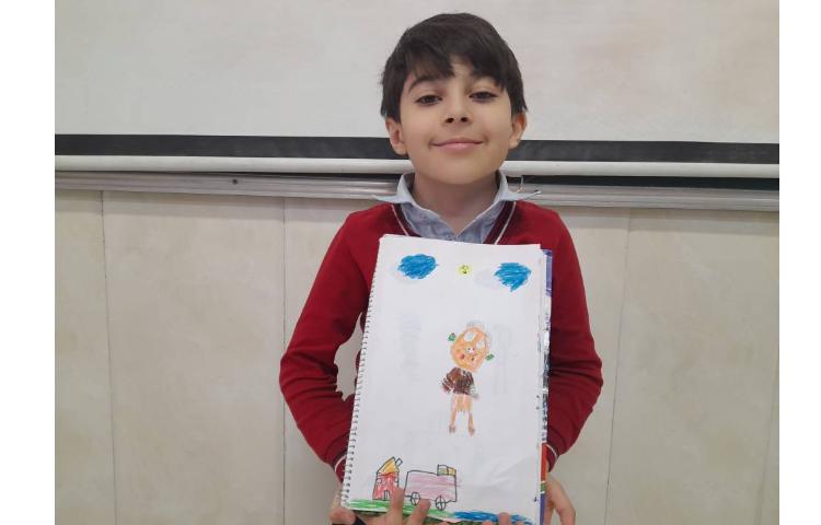 هنر - آشنایی با اجزای چهره و جزییات هر چه اجزا بیشتر و درست تر هوش بصری کودک 1